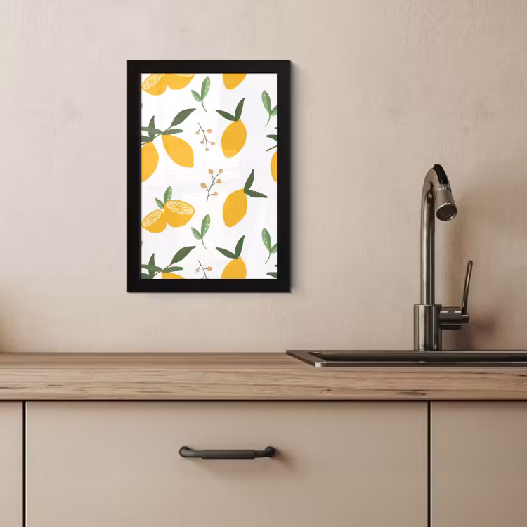Poster met lijst - Citroenlicht — 4