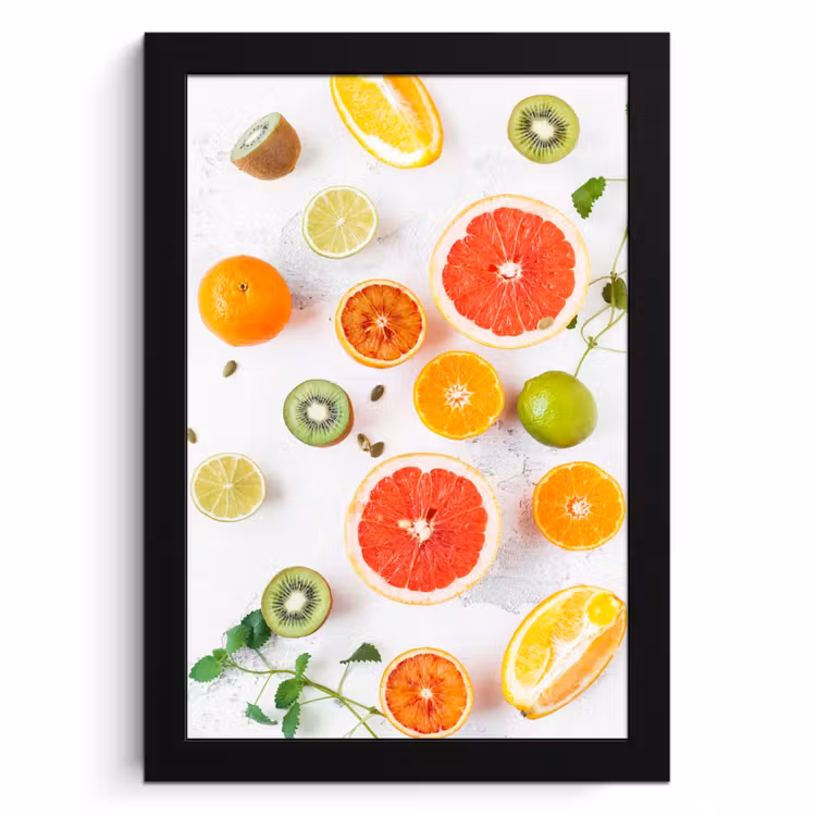 Poster met lijst - Citrus Zonnestralen — 1