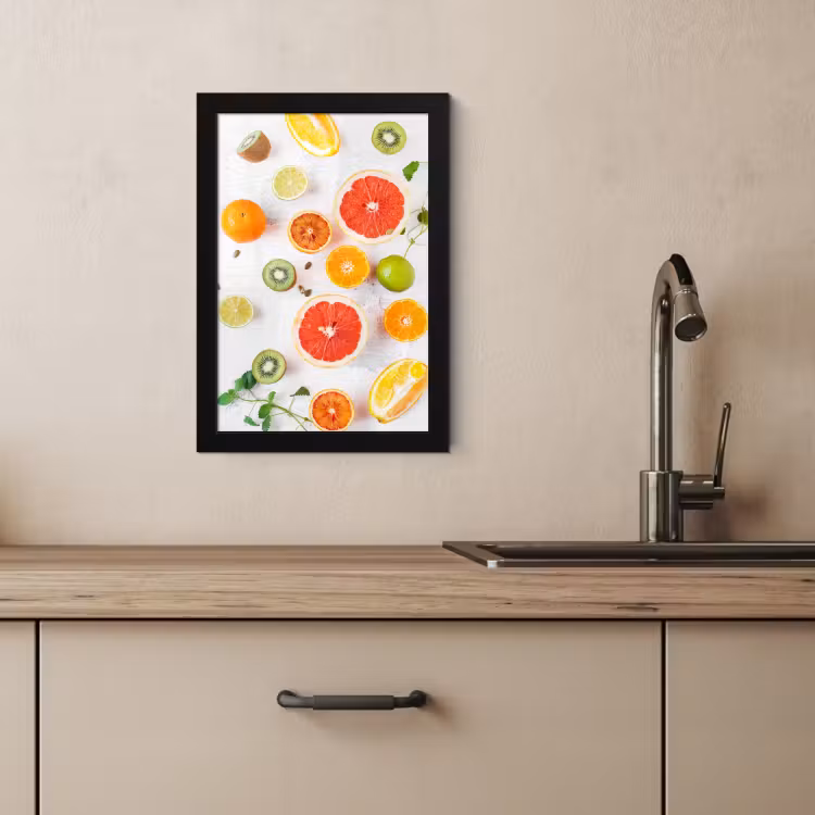 Poster met lijst - Citrus Zonnestralen — 3