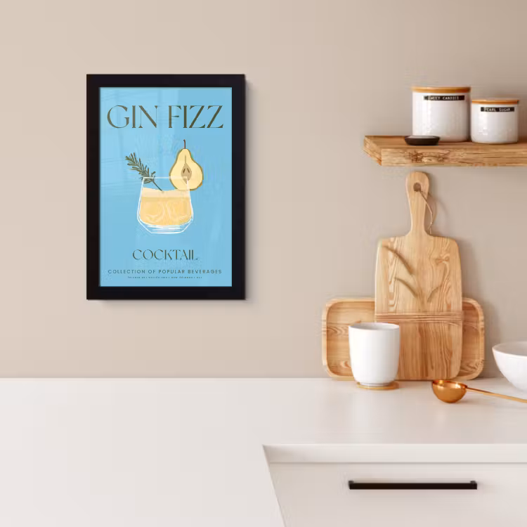 Poster met lijst - Bruisende Eenvoud — 2