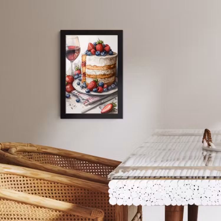 Poster met lijst - Feestelijke Fijnproeverij — 2