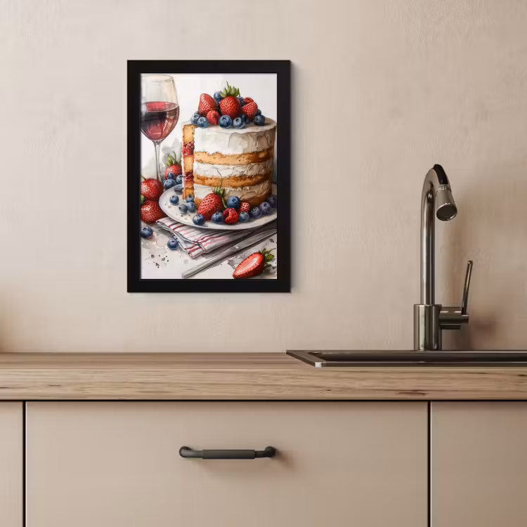 Poster met lijst - Feestelijke Fijnproeverij — 3