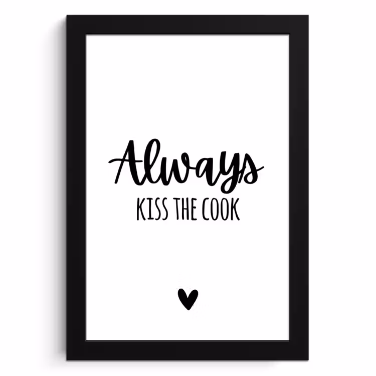 Poster met lijst - Culinaire Liefde — 1