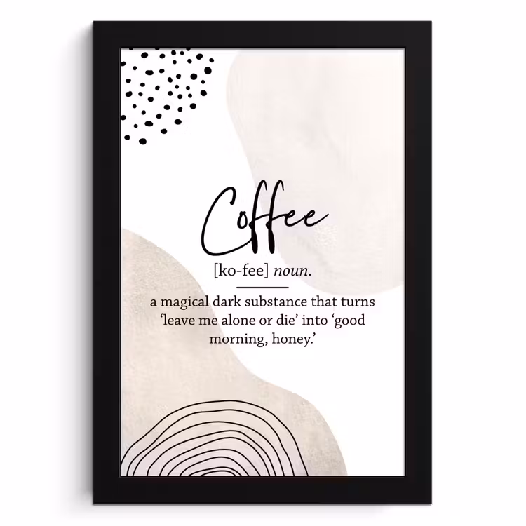 Poster met lijst - Koffie Betovering — 1