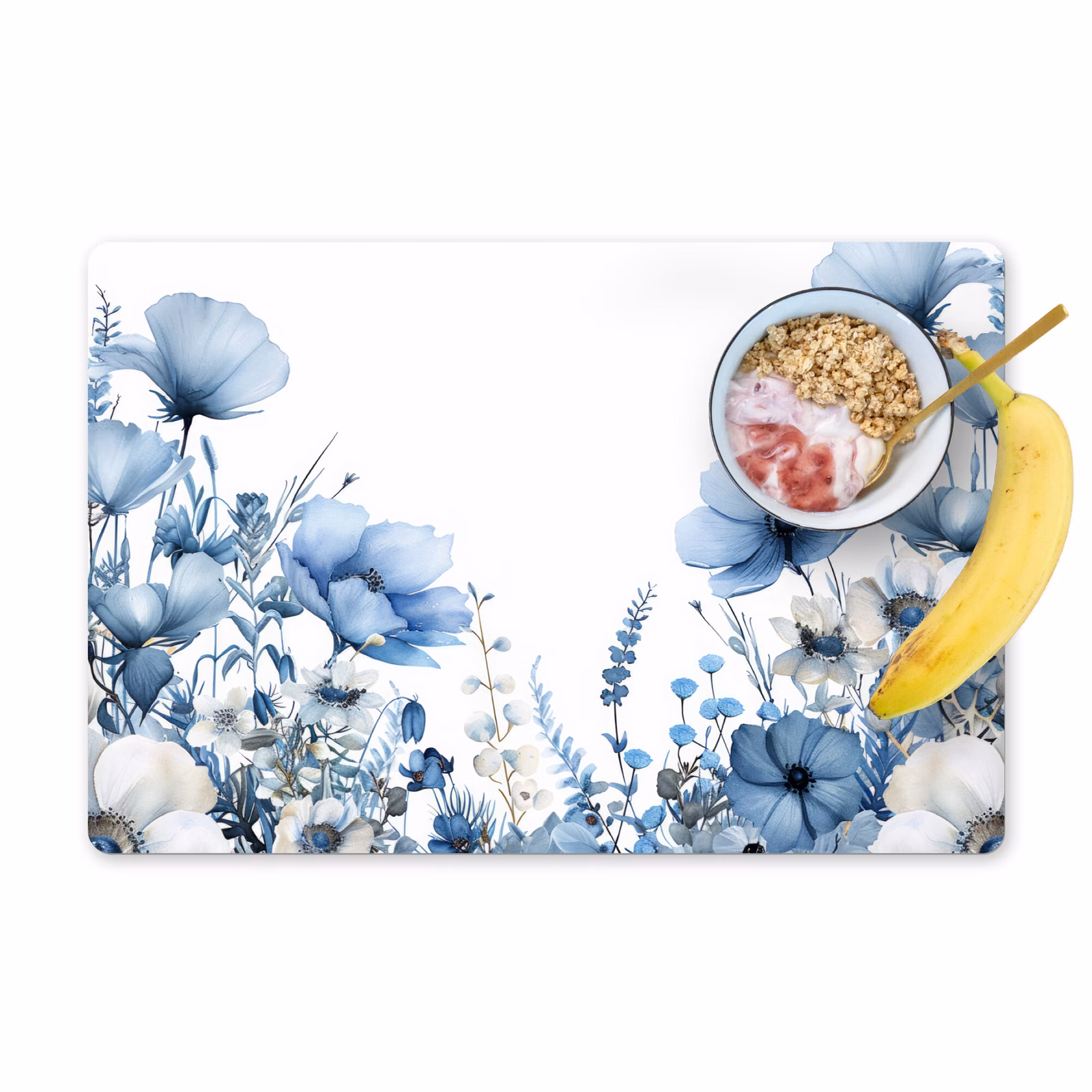 Placemat vinyl - Aquarel Hemel van Blauwtinten — 1
