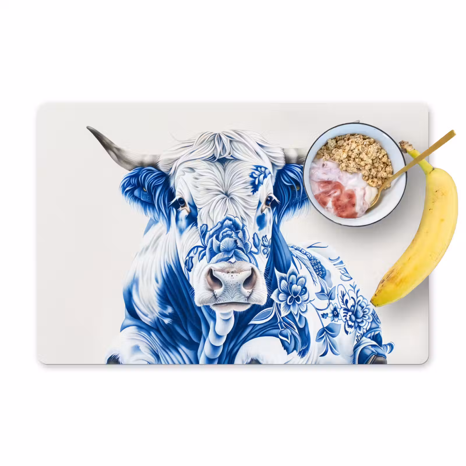 Placemat vinyl - Delfts Blauwe Stier — 1
