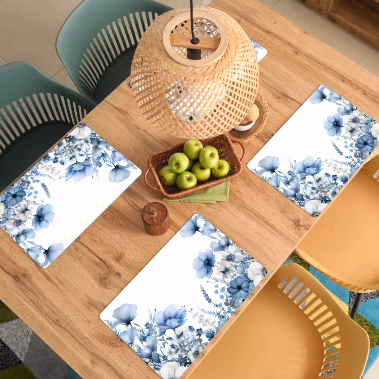 Placemat vinyl - Aquarel Hemel van Blauwtinten — 3