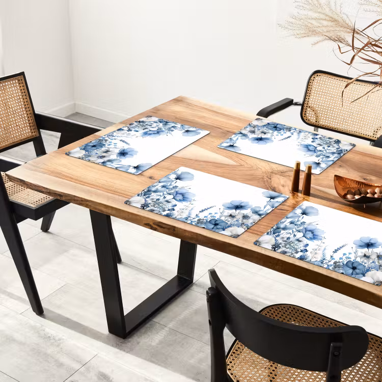 Placemat vinyl - Aquarel Hemel van Blauwtinten — 4