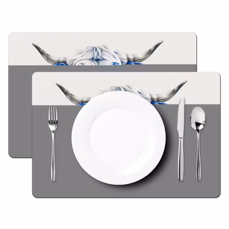 Placemat vinyl - Delfts Blauwe Stier — 2
