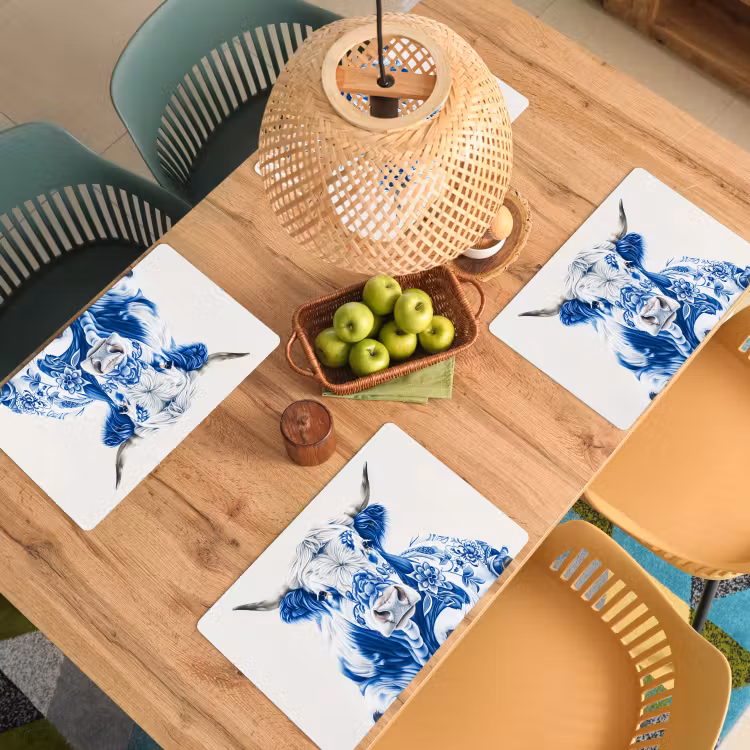 Placemat vinyl - Delfts Blauwe Stier — 3