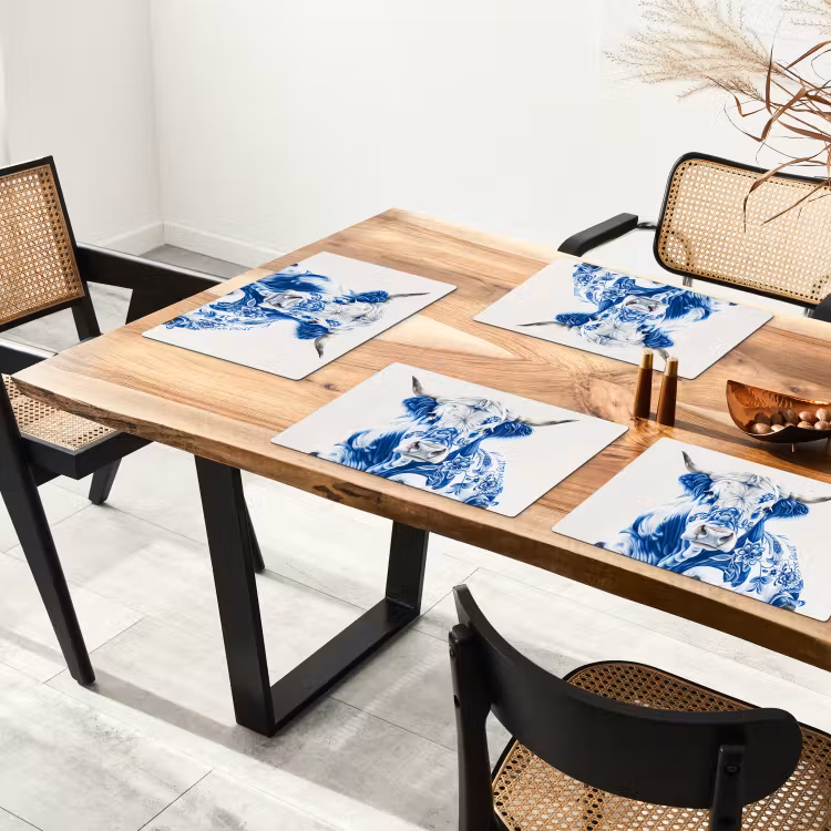 Placemat vinyl - Delfts Blauwe Stier — 4