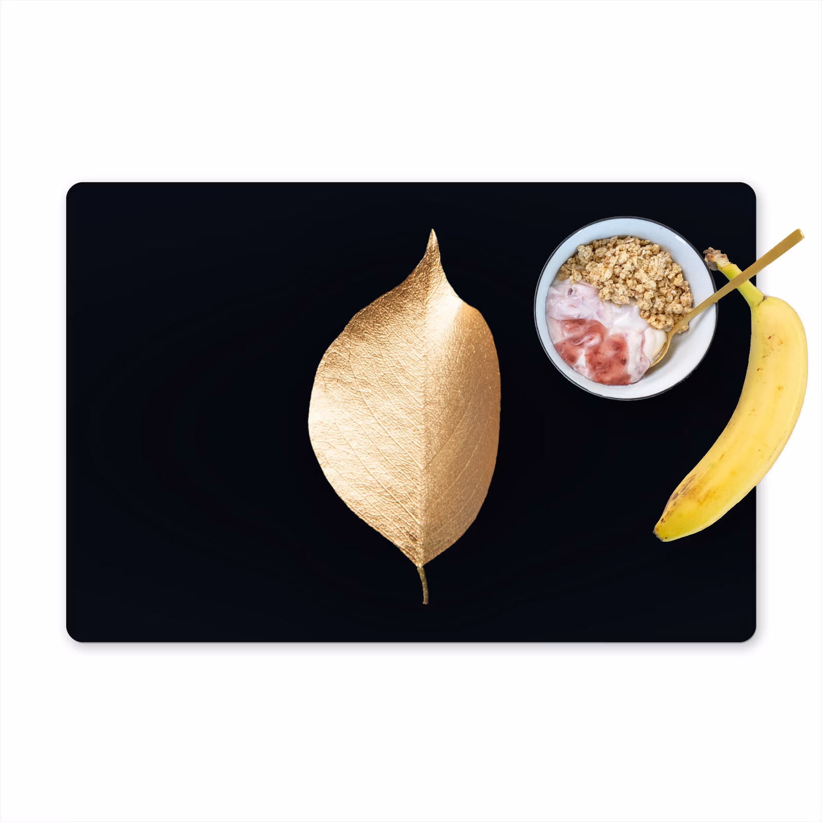 Placemat vinyl - Solitair blad in goud — 1