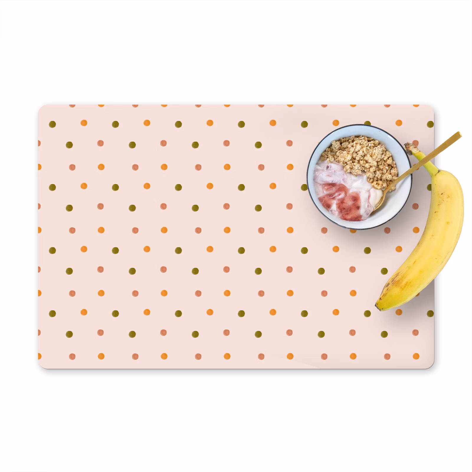 Placemat vinyl - Stippen - Beige - Patronen - Kind — 1