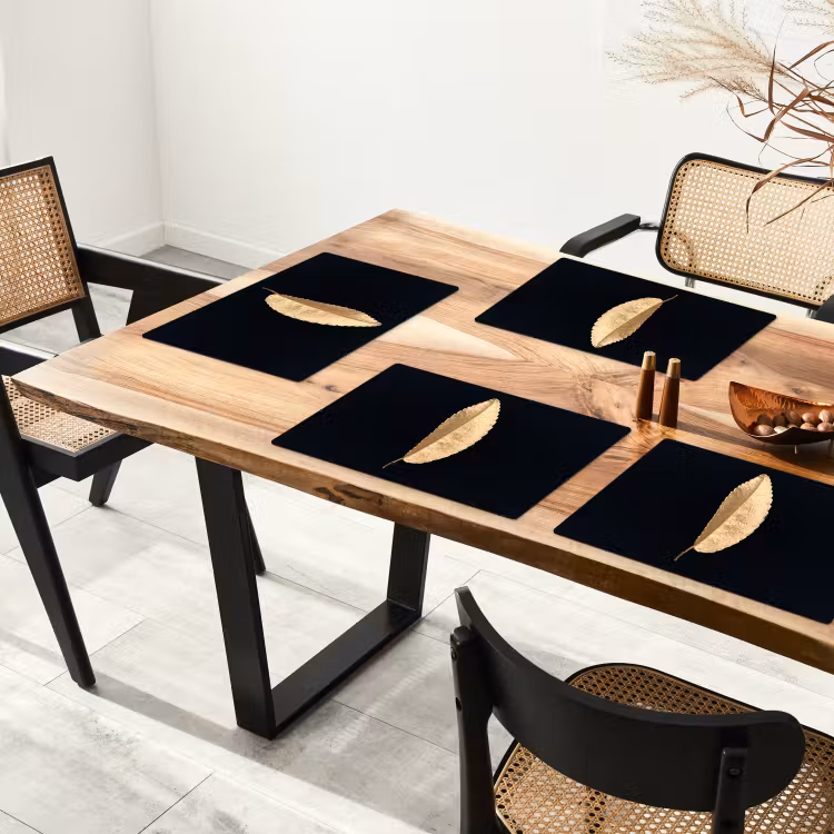 Placemat vinyl - Goudblad-Silhouet — 4
