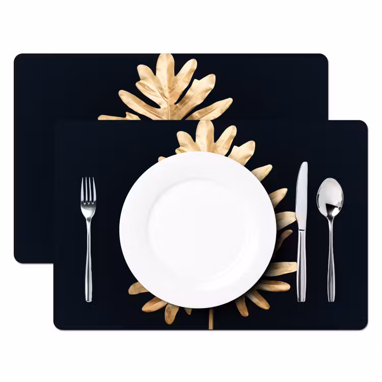 Placemat vinyl - Gouden Monstera Majesteit — 2