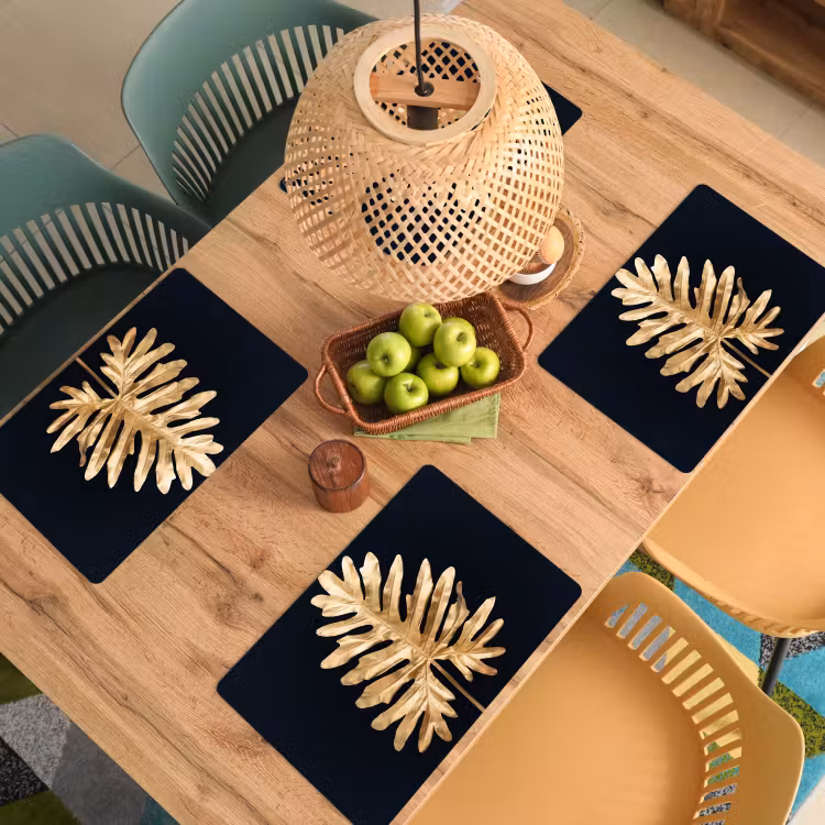 Placemat vinyl - Gouden Monstera Majesteit — 3