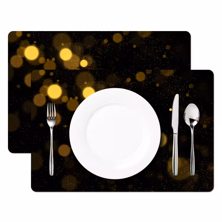 Placemat vinyl - Goudstof en Kosmos — 2