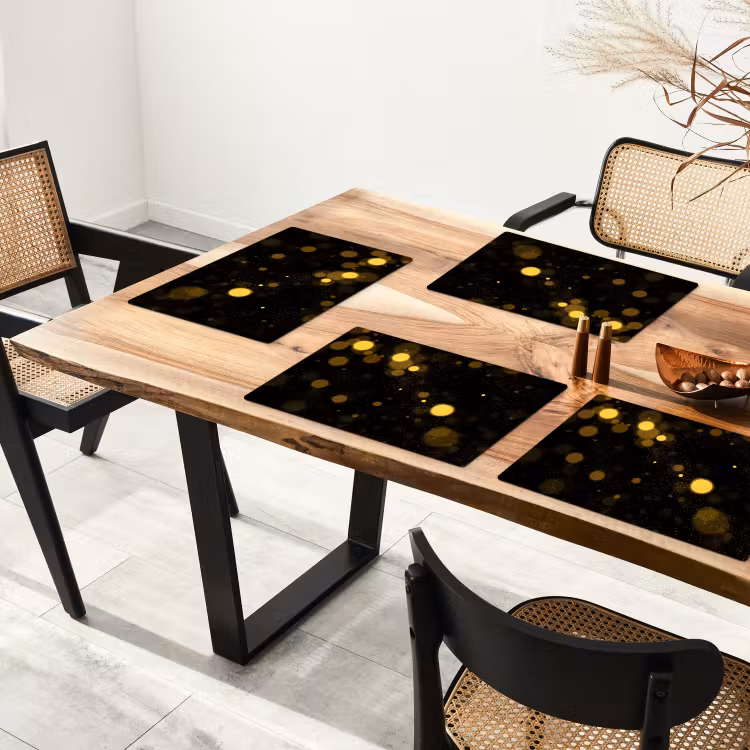 Placemat vinyl - Goudstof en Kosmos — 4