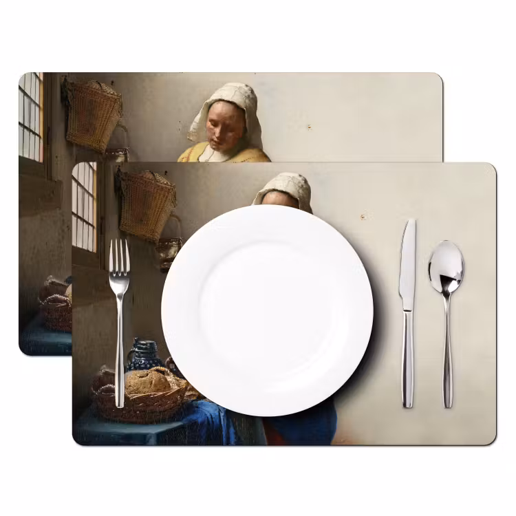 Placemat vinyl - Het Melkmeisje — 2
