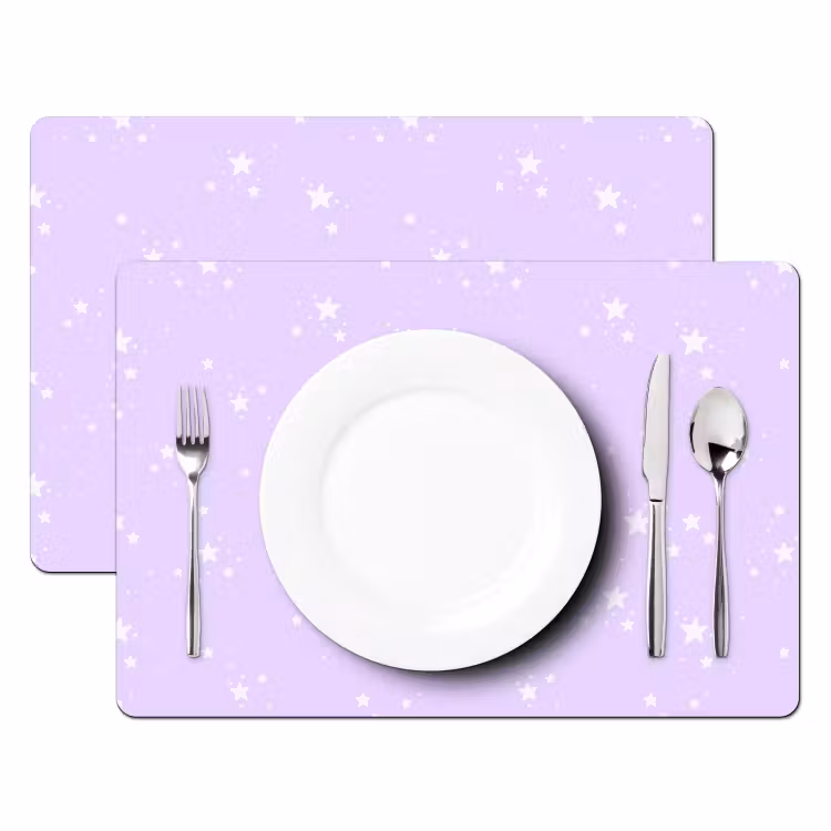Placemat vinyl - Lila Sterrenhemel — 2