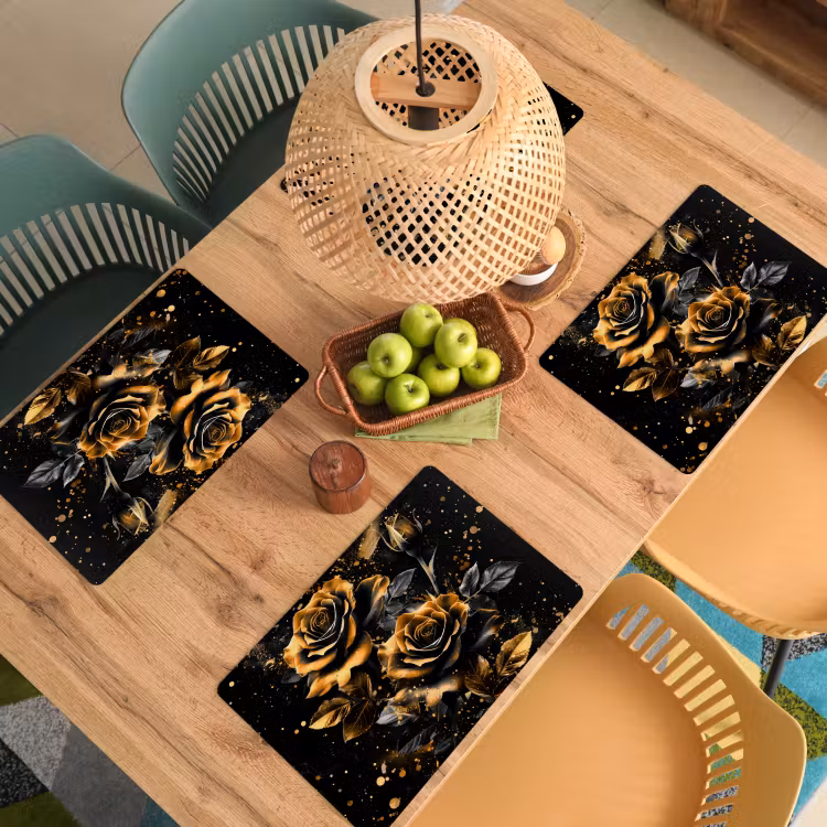 Placemat vinyl - Sterrenstof over Rozen — 3