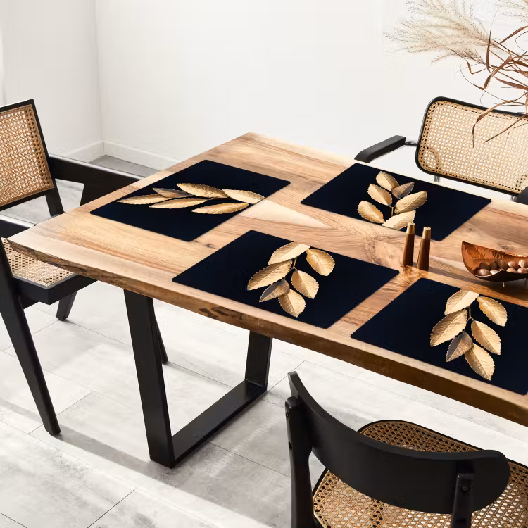 Placemat vinyl - Verguld Bladwerk — 4