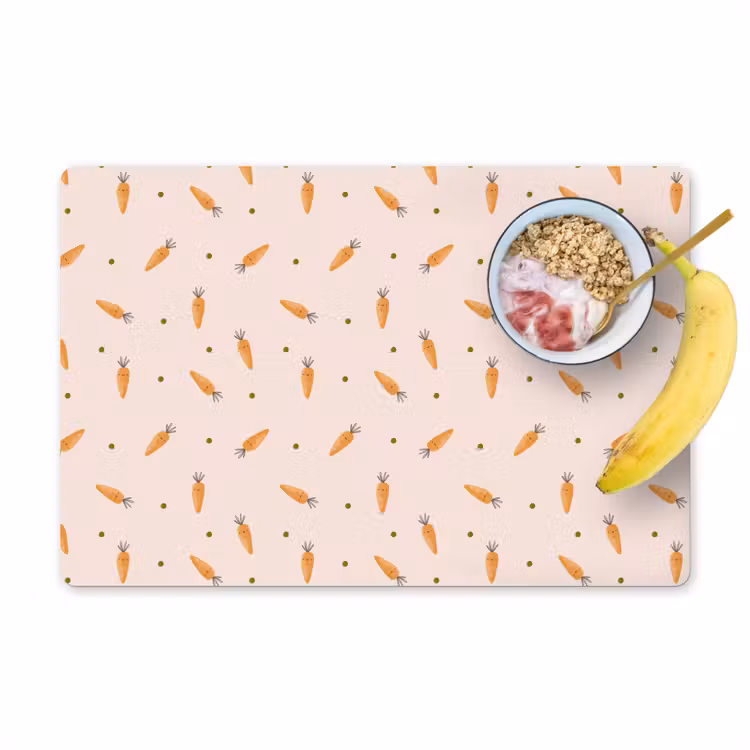 Placemat vinyl - Vrolijke Worteltjes — 1
