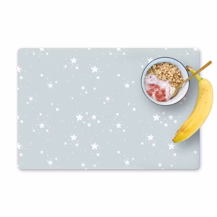 Placemat vinyl - Winters Blauw Sterrenlicht — 1