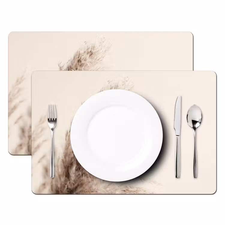 Placemat vinyl - Zachte Pampas Werveling — 2