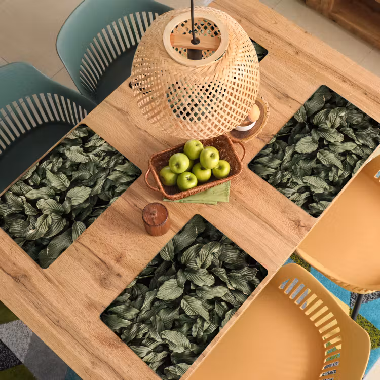 Placemat vinyl - Bladgroen Fluistering — 3