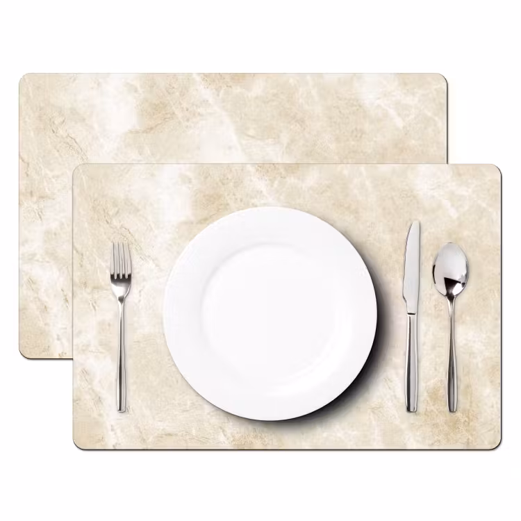 Placemat vinyl - Elegante Marmeren Textuur — 2