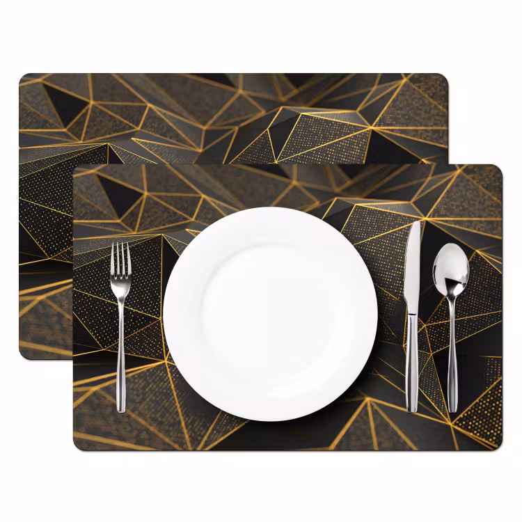 Placemat vinyl - Gouden Netwerk van Complexiteit — 2