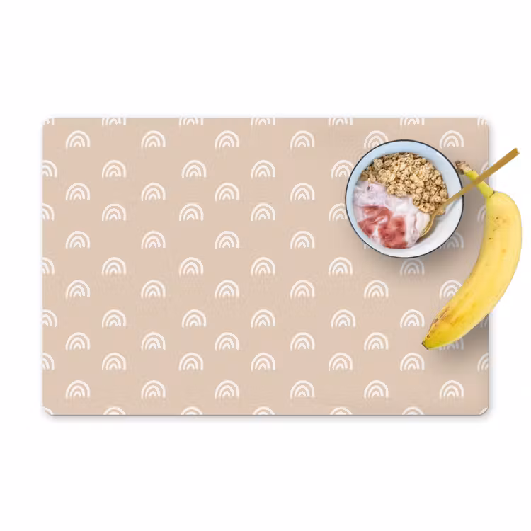 Placemat vinyl - Minimalistische Regenboogsymmetrie — 1