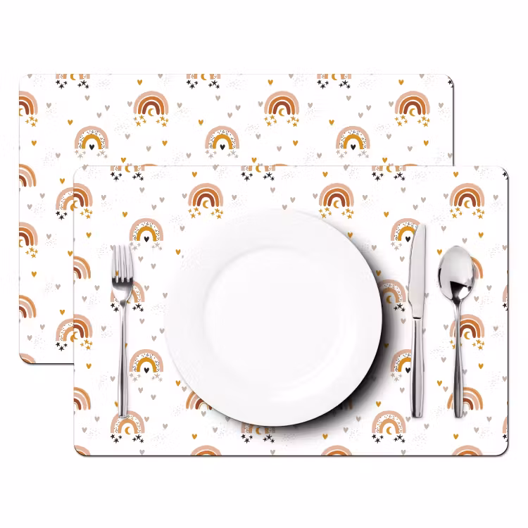 Placemat vinyl - Sterrennachten en Regenbogen — 2