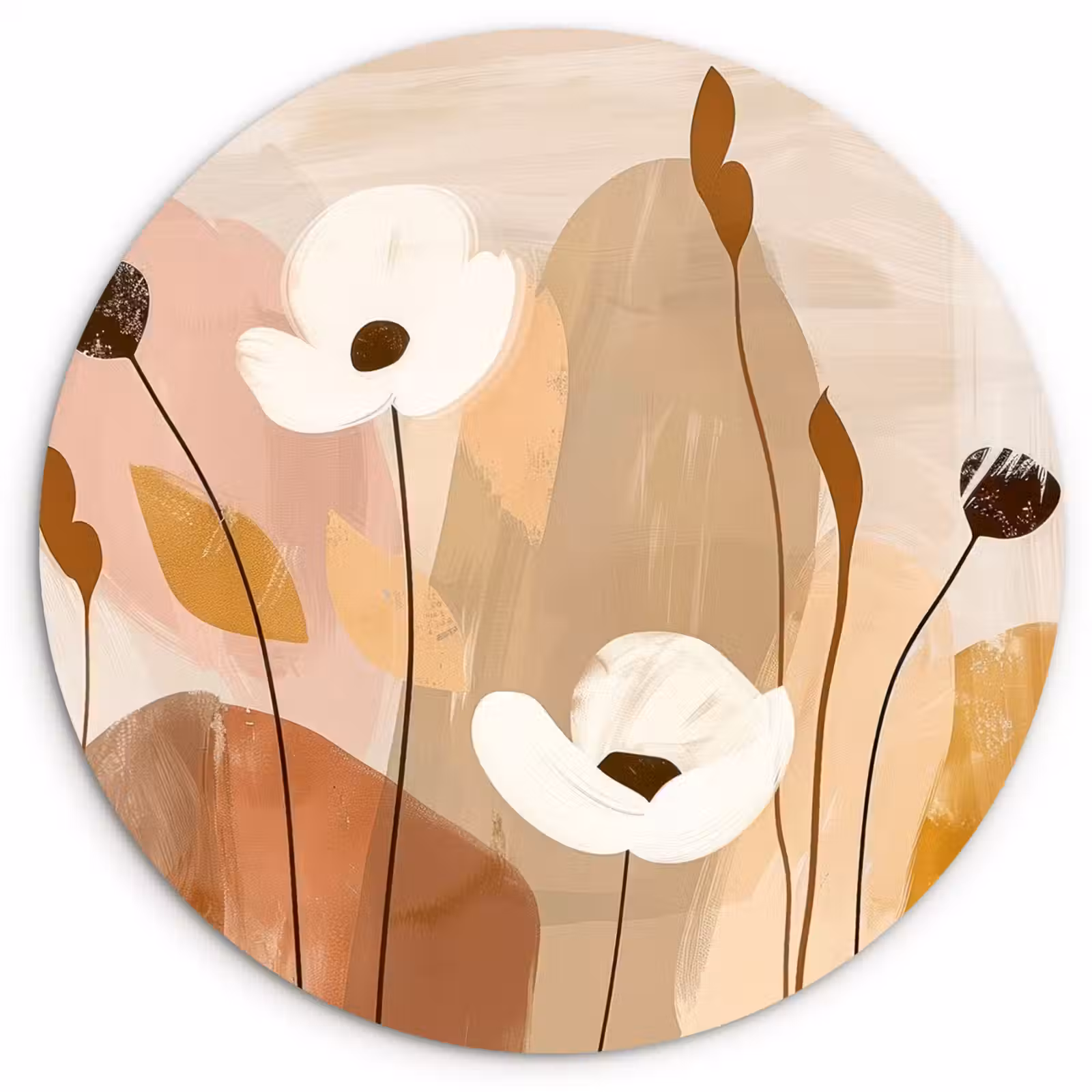 Muurcirkel - Abstracte Flora — 1