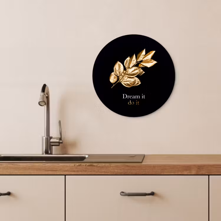 Muurcirkel - Gouden bladeren — 2