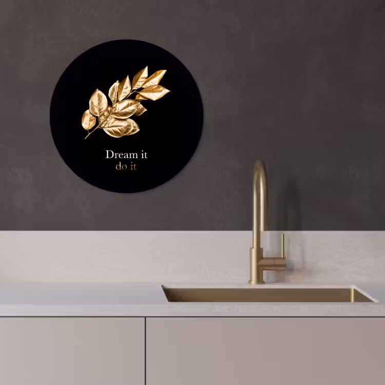 Muurcirkel - Gouden bladeren — 4