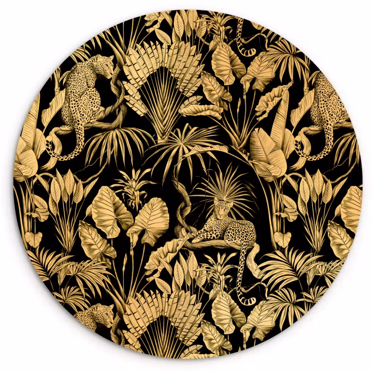 Muurcirkel - Gouden jungle — 2