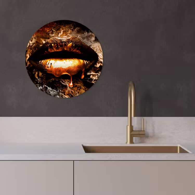 Muurcirkel - Gouden lippen — 3