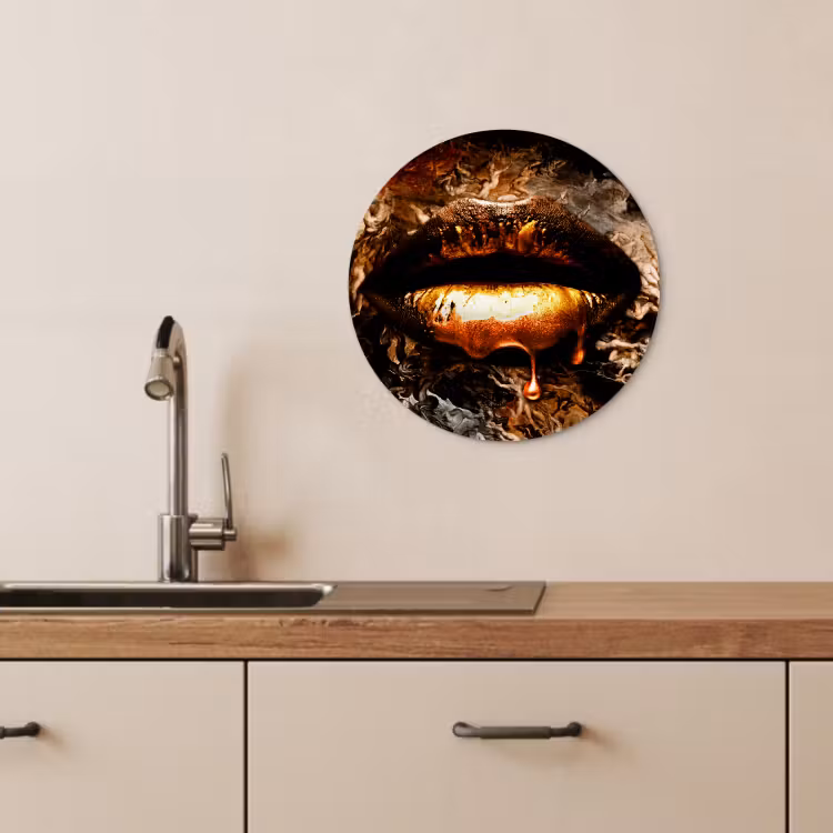 Muurcirkel - Gouden lippen — 4