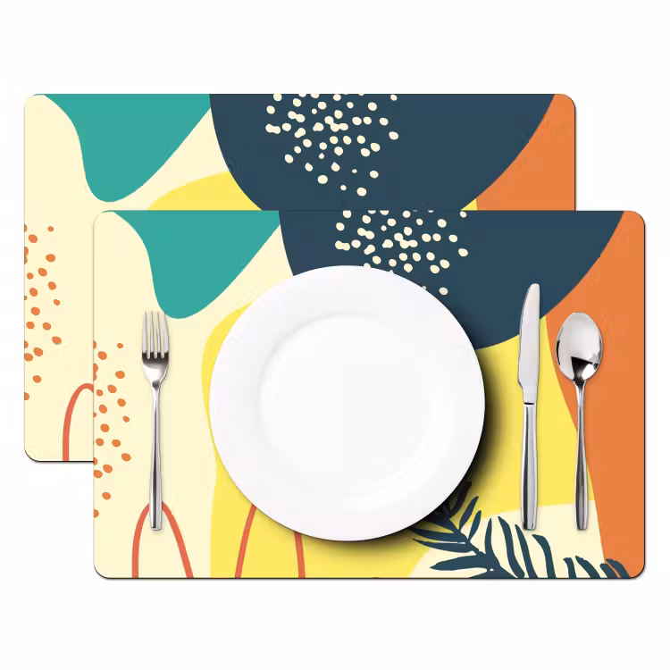 Placemat vinyl - Abstracte Zomermiddag — 2