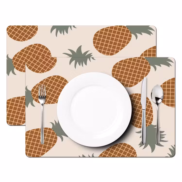 Placemat vinyl - Ananas Aaneenschakeling — 2