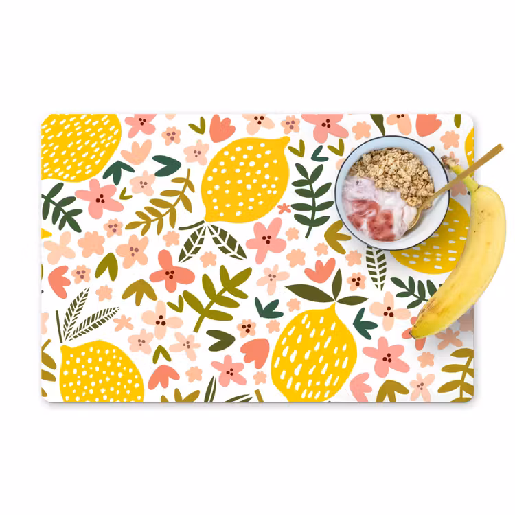 Placemat vinyl - Bloeiende Citroentuin — 1