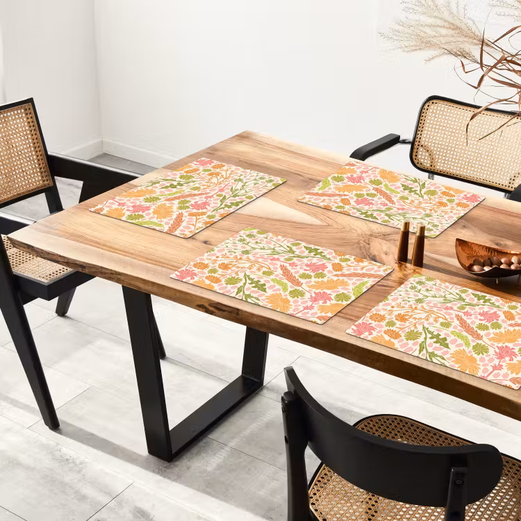 Placemat vinyl - Bloemenweelde in Pastel — 4