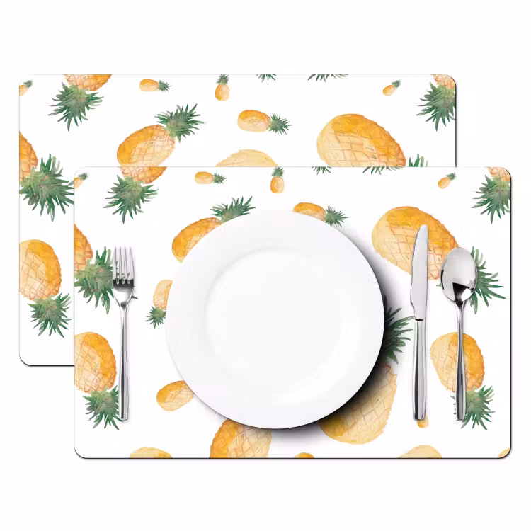 Placemat vinyl - Zomerse Ananasoogst — 2