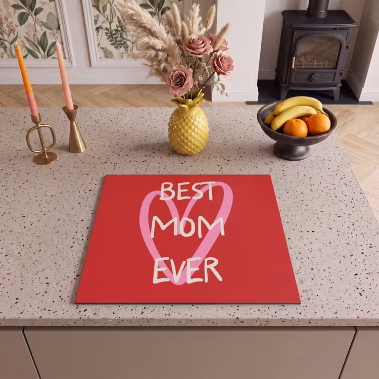 Inductie beschermer - Moeder - Quote - Hartje - Rood — 3