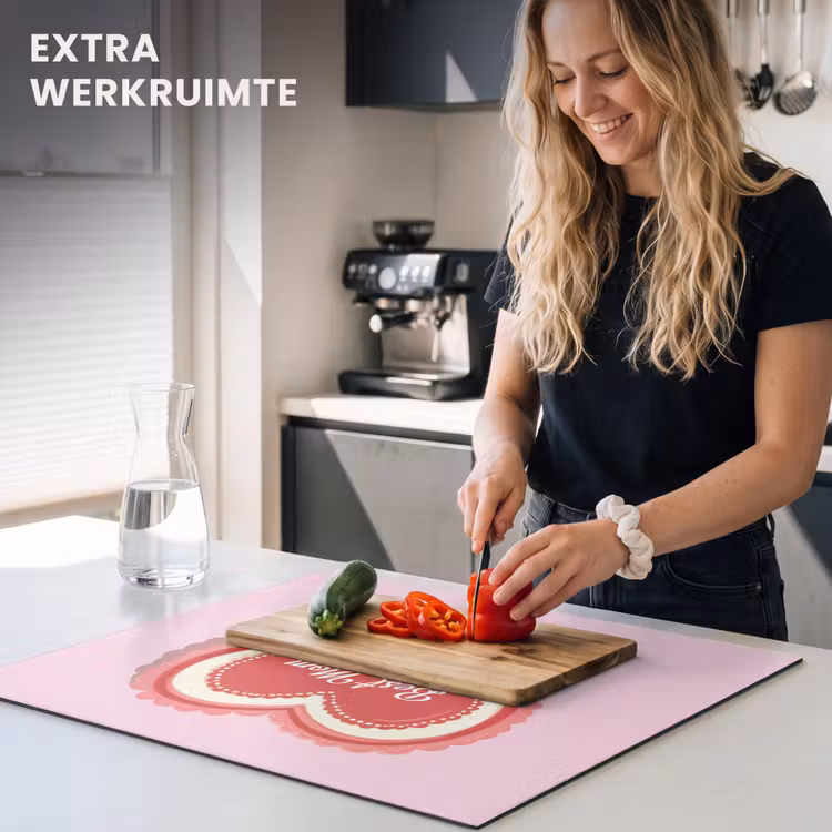 Inductie beschermer - Tekst - Hartje - Moeder - Roze — 5