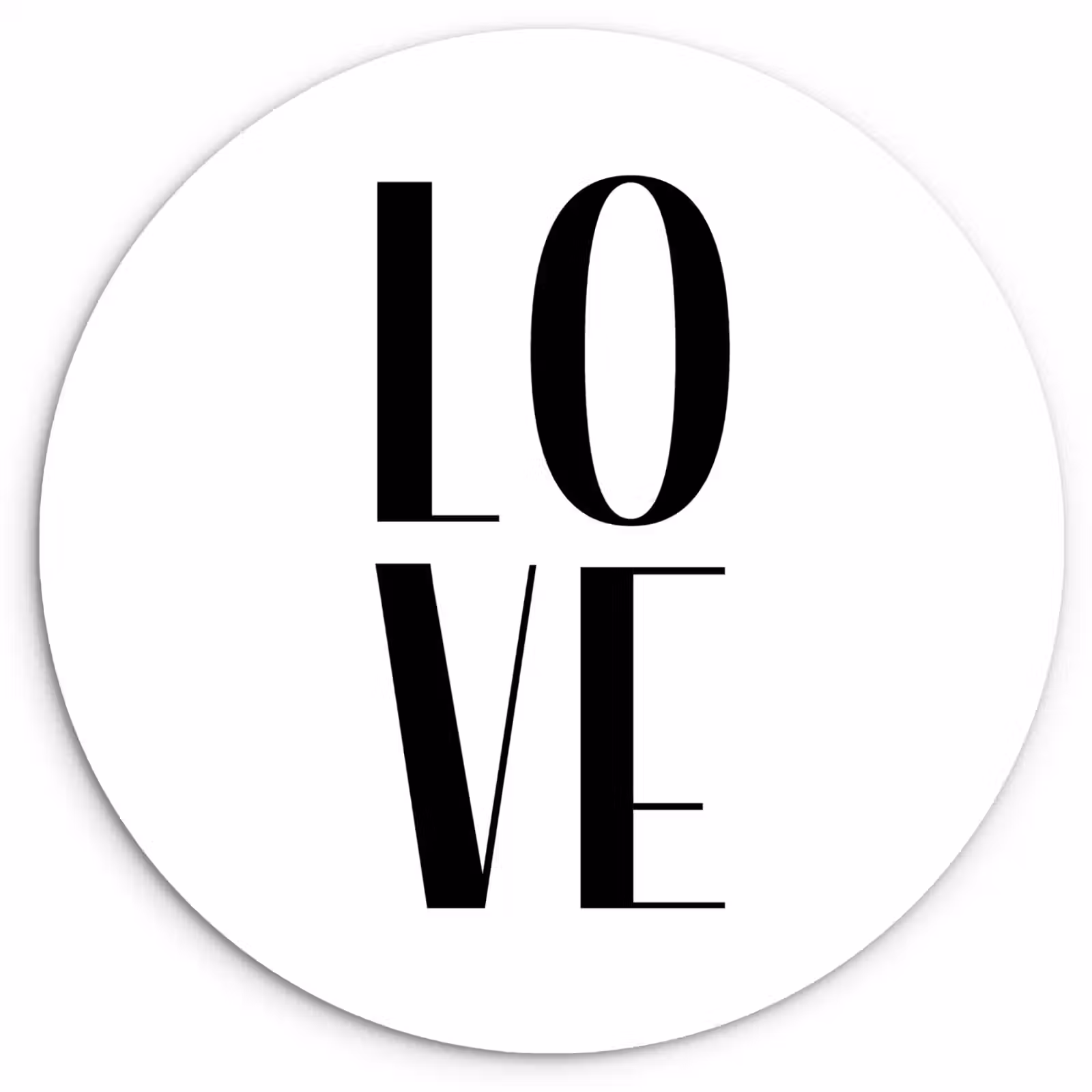 Muurcirkel - Liefdeslettertypografie — 1