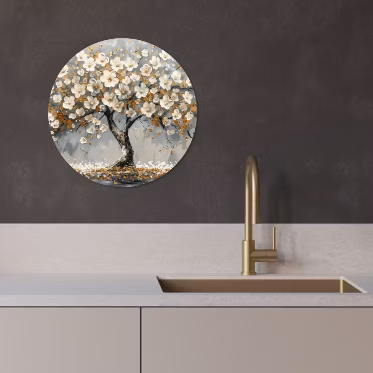 Muurcirkel - Gouden Bloesempracht — 3