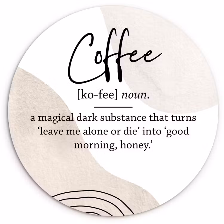 Muurcirkel - Koffie Betovering — 1